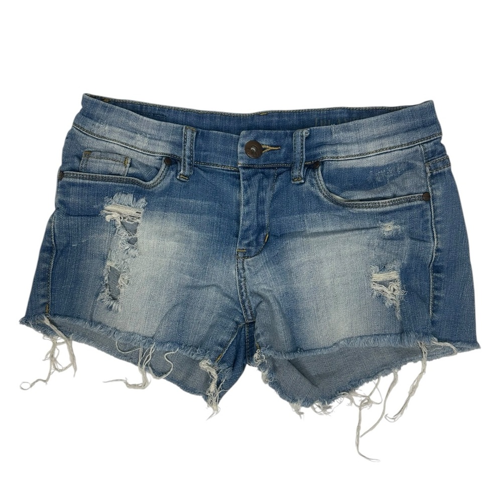 BlankNYC Distressed Frayed Denim Shorts 26